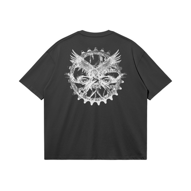 Playera Boxy Fit con estampado en la espalda - Capranera.