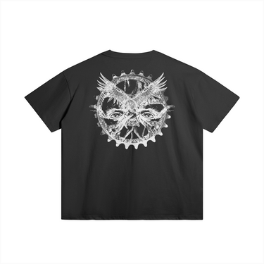Playera Oversized con estampado en la espalda - Capranera.